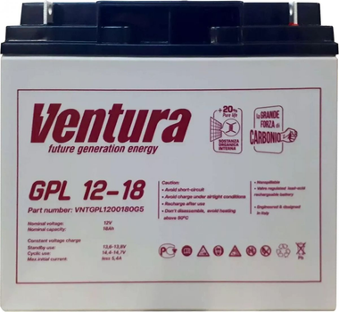 Аккумулятор Ventura GPL 12-18 AGM - AGM на 12 В 18 ампер-часов