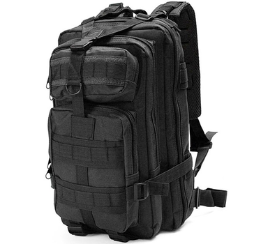 Тактический военный рюкзак Tactic армейский рюкзак 25 литров Черный (ta25-black)