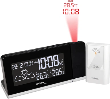 Проєкційний годинник Technoline WT539 Black (WT539)