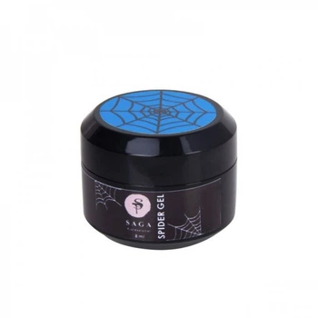 Гель Павутинка Saga Professional Spider Gel колір неоновий блакитний 8 мл (2100994240678)