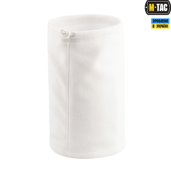 M-Tac шарф-труба Elite короткий з затяжкою фліс (270г/м2) White L/XL