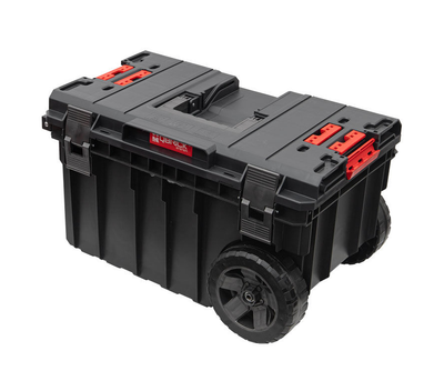 Ящик для инструментов 44 л Qbrick System ONE Trolley Vario 605х405х345мм, с ручкой и колесами, пластиковый, черный