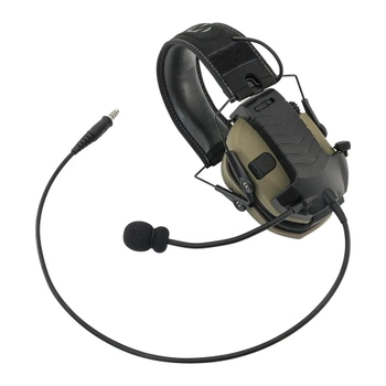 Навушники активні Walker’s Razor + Адаптер з мікрофоном для підключення до рації (12595mic)