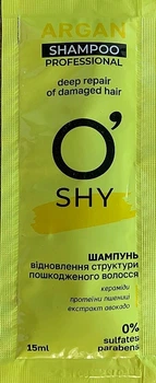 Шампунь "Восстановление структуры поврежденных волос" - O'Shy Argan Professional Shampoo (пробник) 15ml (15ml) (1050001-1396053-2)