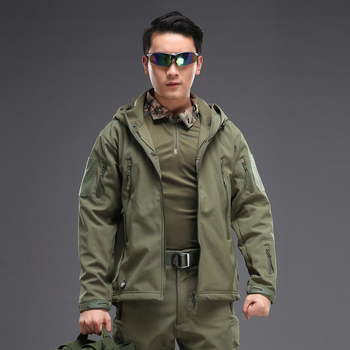 Тактическая куртка Pave Hawk PLY-6 Green S армейская мужская однотонная водостойкая осень-зима