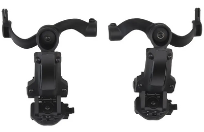 Тактичні активні навушники Earmor М32 + кріплення чебурашка OPS Core Чорний (900894) Kali