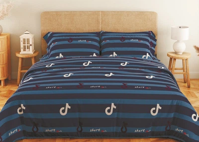 Комплект постельного белья ТЕП Soft dreams Line Blue (Синяя линия) двуспальный 175х210