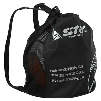 Сумка-рюкзак для м'яча BT411 STAR р.40x36см поліестер чорний