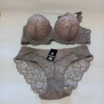 Комплект нижнего белья 85C FNNISS серо-розовый 9328