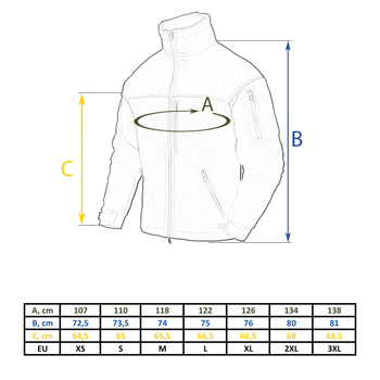 Кофта флисовая Helikon-Tex Classic Army Jacket Coyote 3XL