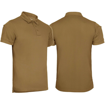 Футболка поло термоактивна MIL-TEC Tactical Polo Quickdry Темний койот XL