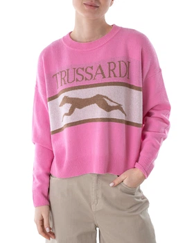 Джемпер жіночий TRUSSARDI JEANS (56M00462-OF000701-R230/22) Рожевий S