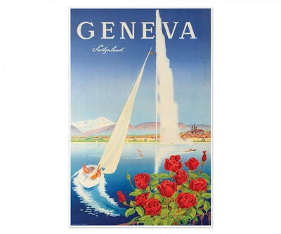 Постер CP Женева 1950, Туризм 56х86 см (309)