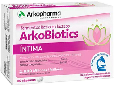 Probiotyk Arkopharma Arkobiotics Intimate 20 Capsules (3578830112226)