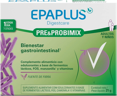 Комплекс пребіотиків і пробіотиків Epaplus Digest Pre&Probimix 7U (8430442009323)