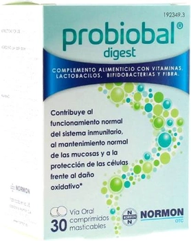 Probiotyk Lab. Normon Probiobal Digest Adult 30 Tablets (8435232341461)