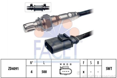 Датчик кисню (лямбда-зонд) Audi A5 3.0 tfsi quattro (11-17) (10.8072) FACET Facet (108072)