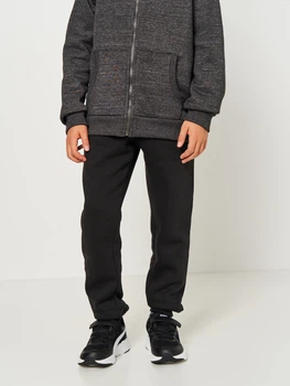 Детские теплые спортивные штаны-джогеры Minoti 15fleece 23 39532JNR 104-110 см Черные (5063025174465)