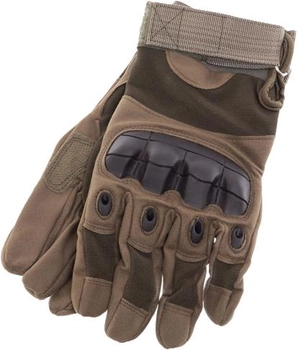 Тактические военные перчатки EasyFit EF-2806-XL размер XL с закрытыми пальцами Олива (56002857)
