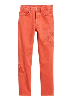 Джинсы H&M W25 Оранжевый 0615130_выш.цвет_14