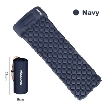 Туристический надувной матрас (каремат) с подушкой Outdoor Sleeping Navi