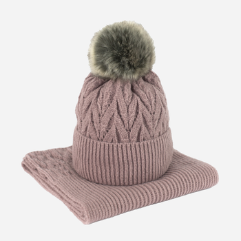 Комплект жіночий (шапка + шарф) Art Of Polo Hat&Scarf cz21800 One Size Pink (5902021184125)