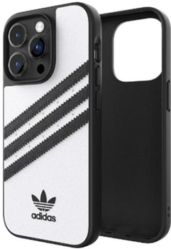 Etui plecki Adidas OR Moulded Case do Apple iPhone 14 Pro White-black (8718846100151)