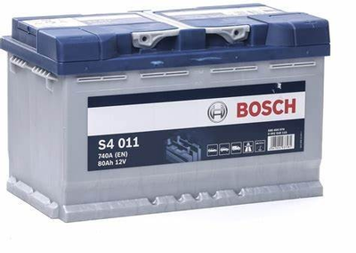 Акумулятор Bosch S4 Silver 80Ah, EN 740 правий "+" 315x175x190 (ДхШхВ)0 092 S40 1101