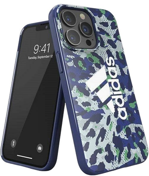 Панель Adidas OR SnapCase Leopard для Apple iPhone 13/13 Pro Синій (8718846097178)