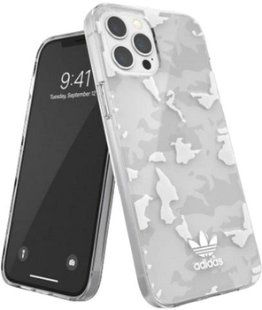 Etui plecki Adidas OR SnapCase Camo do Apple iPhone 12 Pro Max Clear-White (8718846087407)