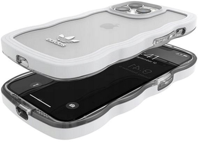 Панель Adidas OR Wavy Case для Apple iPhone 13/13 Pro Білий-Прозорий (8718846109536)