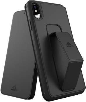 Etui plecki Adidas SP Folio Grip Case do Apple iPhone XS Max Black (8718846064194)