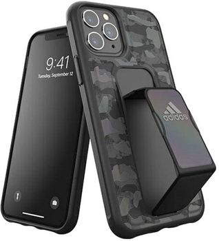 Etui plecki Adidas SP Grip Case CAMO do Apple iPhone 11 Pro Black (8718846071918)