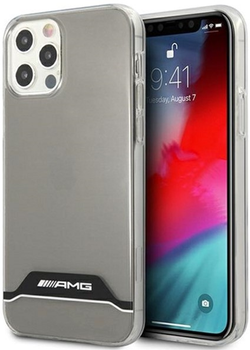 Etui plecki Mercedes AMG Electroplate do Apple iPhone 12/12 Pro Transparent (3666339014230)