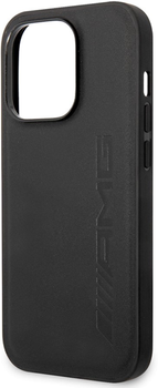 Etui plecki Mercedes AMG Leather Hot Stamped do Apple iPhone 14 Pro Max Black (3666339071332)