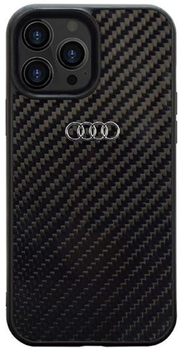 Etui plecki Audi Carbon Fiber do Apple iPhone 14 Pro Black (6955250225359)