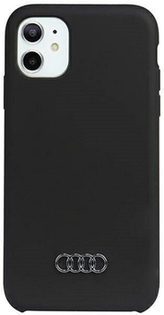 Etui plecki Audi Silicone Case do Apple iPhone 11 Black (6955250226448)