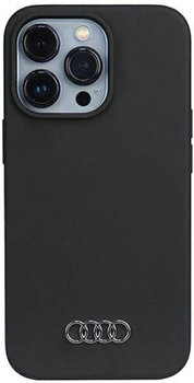 Etui plecki Audi Silicone Case do Apple iPhone 14 Pro Max Black (6955250225854)