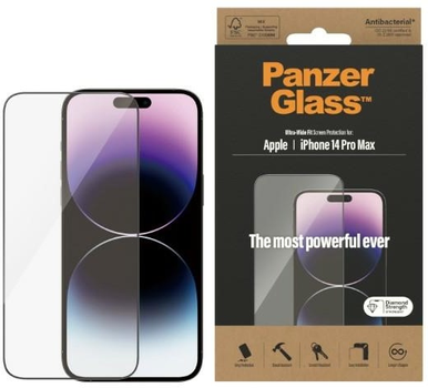 Szkło ochronne Panzer Glass Ultra-Wide Fit do Apple iPhone 14 Pro Max antybakteryjne (5711724027741)
