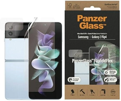 Zestaw ochronny Panzer Glass Ultra-Wide Fit TPU + Classic Fit Glass do Samsung Galaxy Flip 4 (5711724073106)