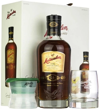 Ром Matusalem Gran Reserva Solera 23 роки витримки 0.7 л 40% в подарунковій упаковці + склянка (766094260057)