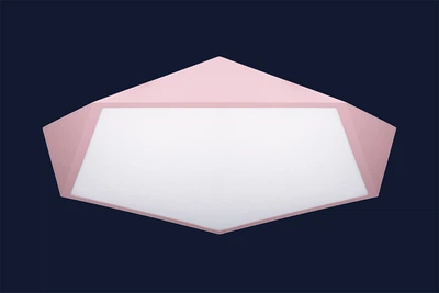Стельова люстра світлодіодна 752L58 PINK 90Вт з пультом
