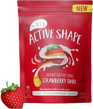 Розчинний напій XLS Medical Active Shake Strawberry Shake 250 мг (5400951990460)