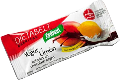 Batony energetyczny Santiveri Yoghurt Lemon Dark Chocolate Bars 35g 16 Units (8412170033849)