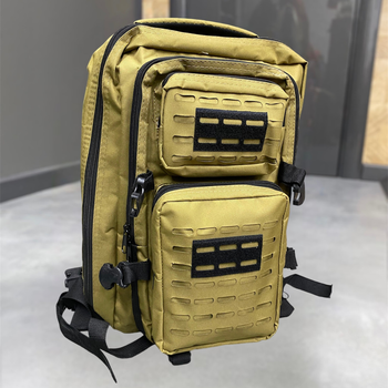 Військовий рюкзак 40 л Accord, Темный песок, тактичний рюкзак для військових, армійський рюкзак, рюкзак для солдатів