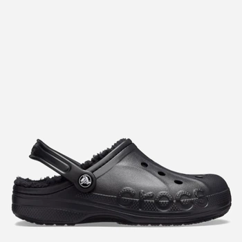 Жіночі крокси утеплені Crocs Jibbitz Baya Lined Clog Black/Black 205969-060 38-39 (M6/W8) 24 см Чорні (191448380110)