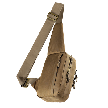 Тактична сумка-кобура наплічна M-Tac Сoyote чоловіча сумка нагрудна слінг Рюкзак через плече, сумка-кобура