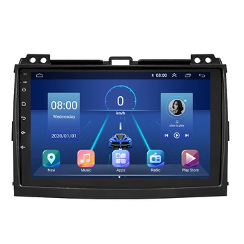 Штатная магнитола 9" Lesko для Toyota Land Cruiser Prado 120 Series 2002-2007 6/128Gb 4G Wi-Fi GPS Top