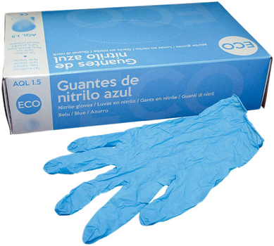 Rękawiczki medyczne Abena Nitrile Guards Blue S 150U (5703538417337)