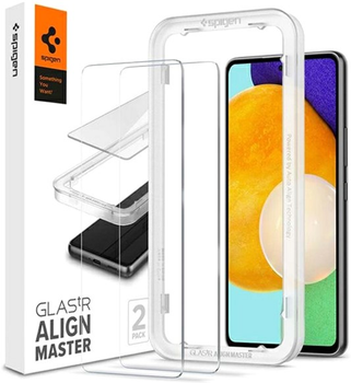 Zestaw szkieł ochronnych Spigen AlignMaster Glass.Tr do Samsung Galaxy A53 5G SM-A536 2 szt (8809811858778)